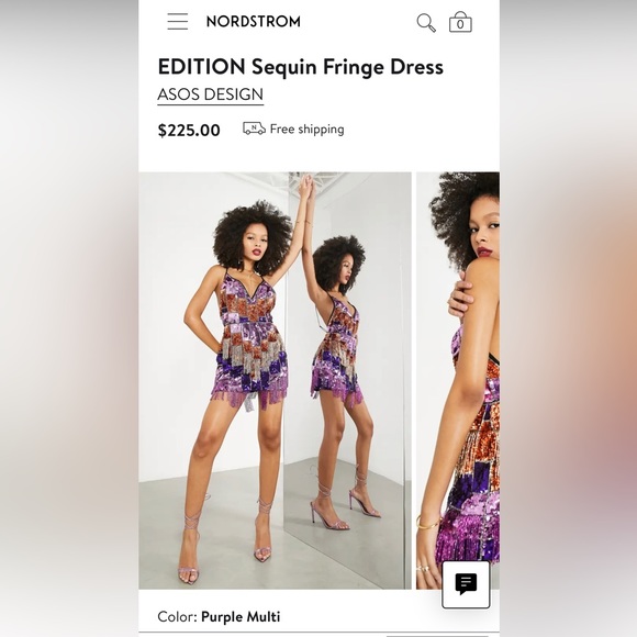 ASOS Dresses & Skirts - EDITION Sequin Fringe Dress by ASOS Design Size 8
